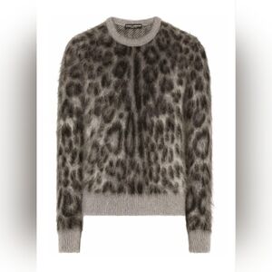 DOLCE & Gabbana‎ Leopard Print Mohair Sweater - Size XXL (Italian 56)